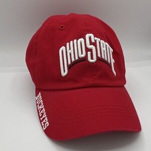 Ohio State Buckeyes Red Adjustable Hat NCAA Officially Licensed Spell Out